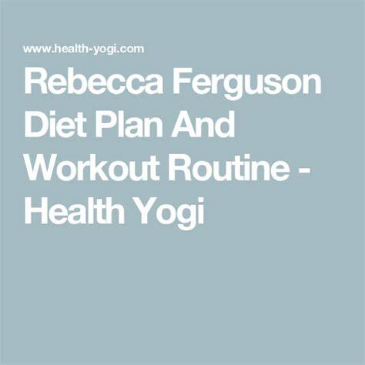Rebecca Ferguson Workout Routine